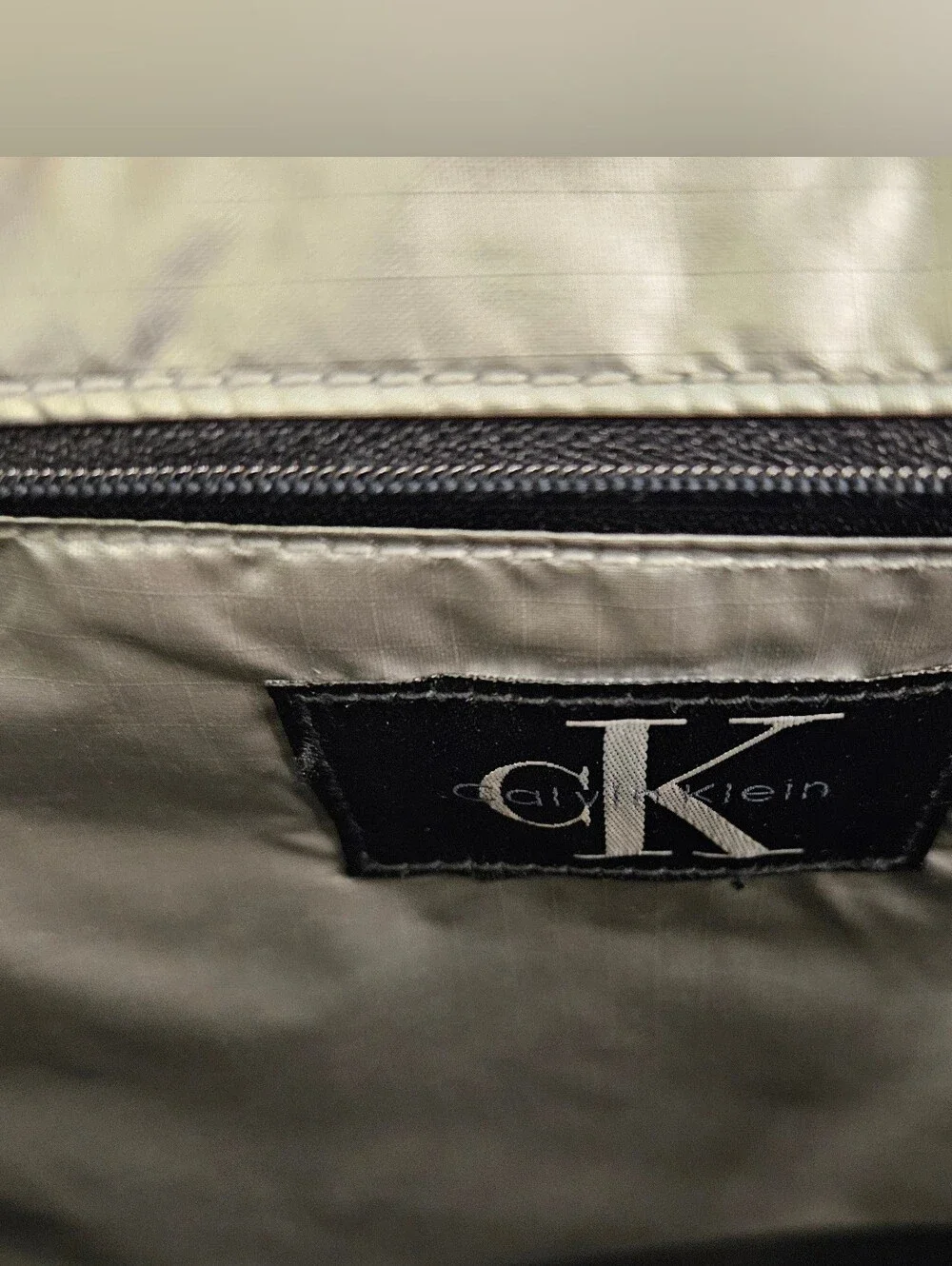Calvin Klein Black Messenger Bag with CK Logo
